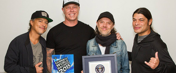 Metallica aparecerá en la edición 2015 del Guinness World Records