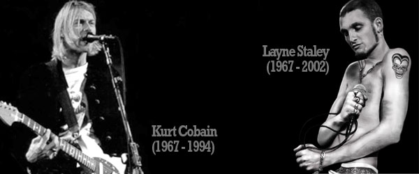 Aniversario de las muertes de Kurt Cobain y Layne Staley