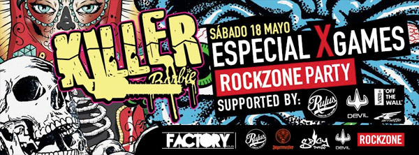 Este sábado segunda fiesta Rockzone en Barbie Killer