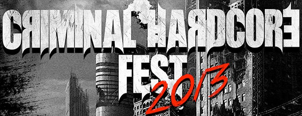 Cartel completo del Criminal Hardcore Fest 2013