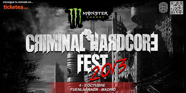 Cartel completo y toda la información del Criminal Hardcore Fest 2013