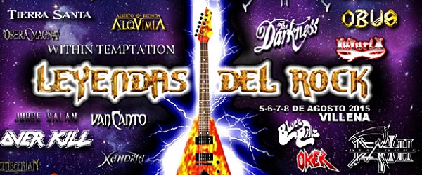 Primeras confirmaciones para Leyendas del Rock 2015.