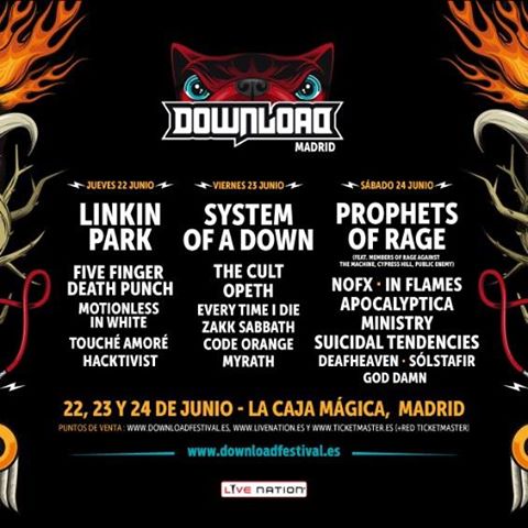 Vendo entradas para el Download Fest de Madrid a precio de salida!