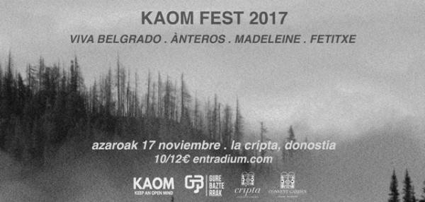 KAOM Fest, 17 de noviembre en San Sebastián