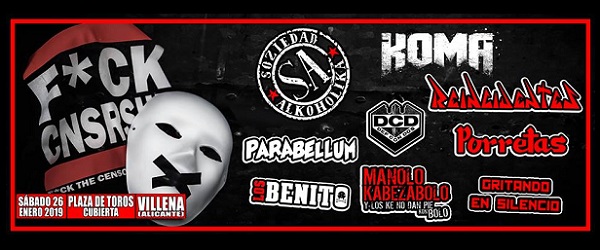 El festival F*ck Censorship confirma a S.A. y Koma