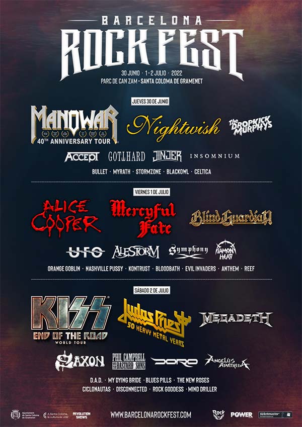 Anunciado el cartel del Rock Fest 2022