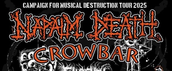 Gira de Napalm Death y Crowbar: una fecha en Barcelona en 2025